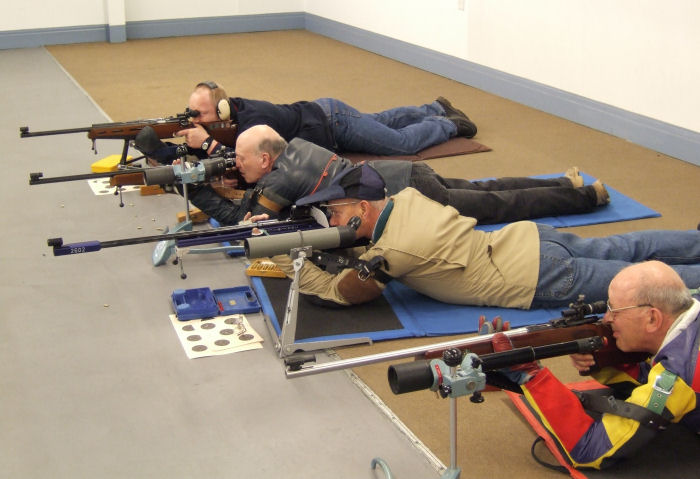 25 yard firing point at Marple Rifle and Pistol Club