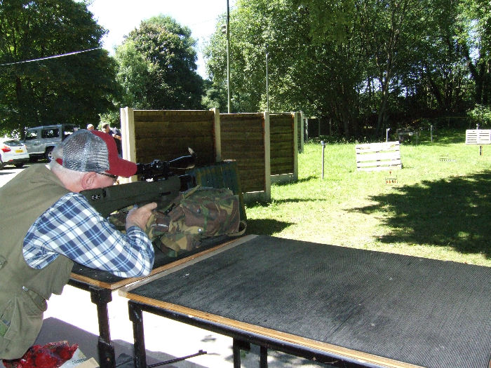 Looking down the outdoor airgun range