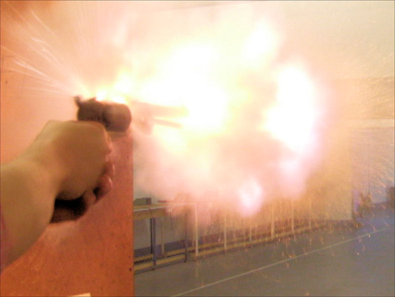 The Bigger Bang (from a .44 calibre Colt Walker black powder revolverl)