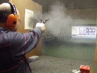 .45 calibre blackpowder revolver at + 0.30 seconds